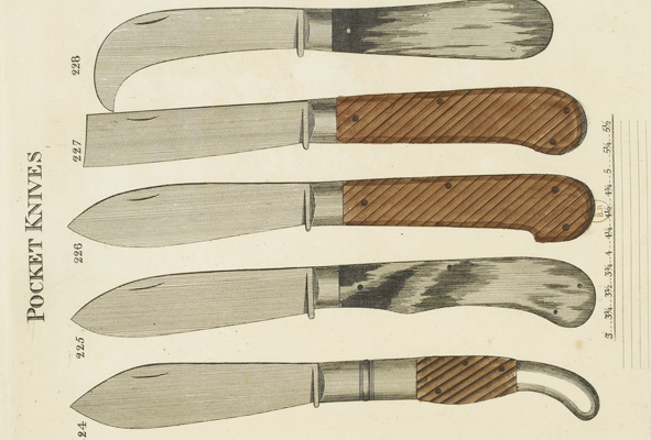 pocket knives from Smith's Key, 1816