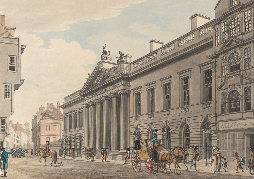 East India House by Thomas Malton the Younger