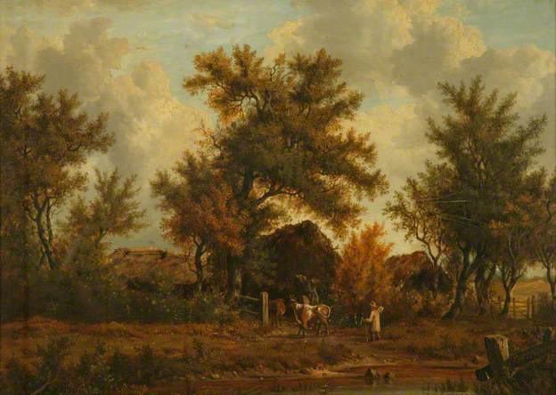 Landscape with Haystacks by Patrick Nasmyth (c) Manchester City Galleries; Supplied by The Public Catalogue Foundation
