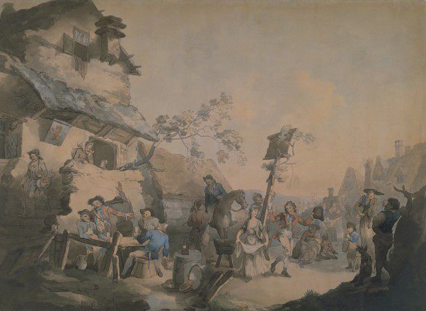 A Village Fete, by W. H. Pyne, 1791