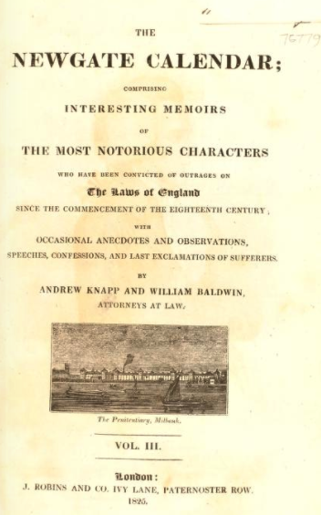 Newgate Calendar vol 3 Naomi Clifford